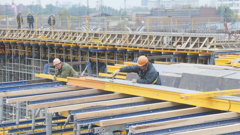 Собянин осмотрел ход строительства эстакады-съезда с МСД на Каширское шоссе