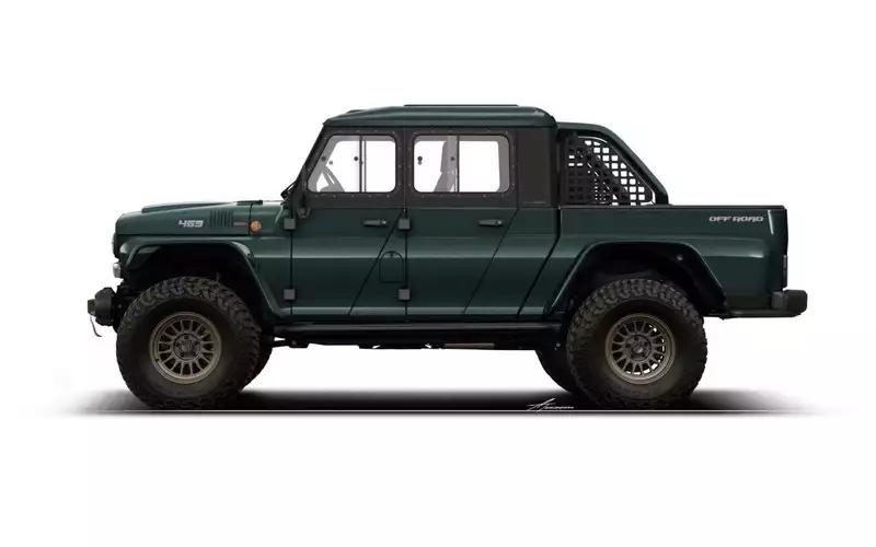 УАЗ "Хантер" 2024 превращают в пикап наподобие Jeep Gladiator